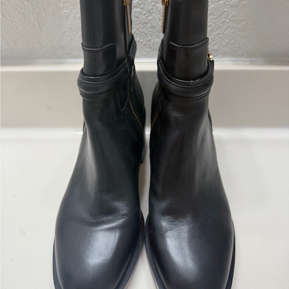 Michael Kors Black Leather Ankle Booties - Picture 2 of 9